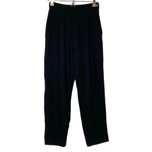 Fendi Black Trouser Dress Pants Women XS Vintage 80s 90s Slacks Wide Leg Tapered